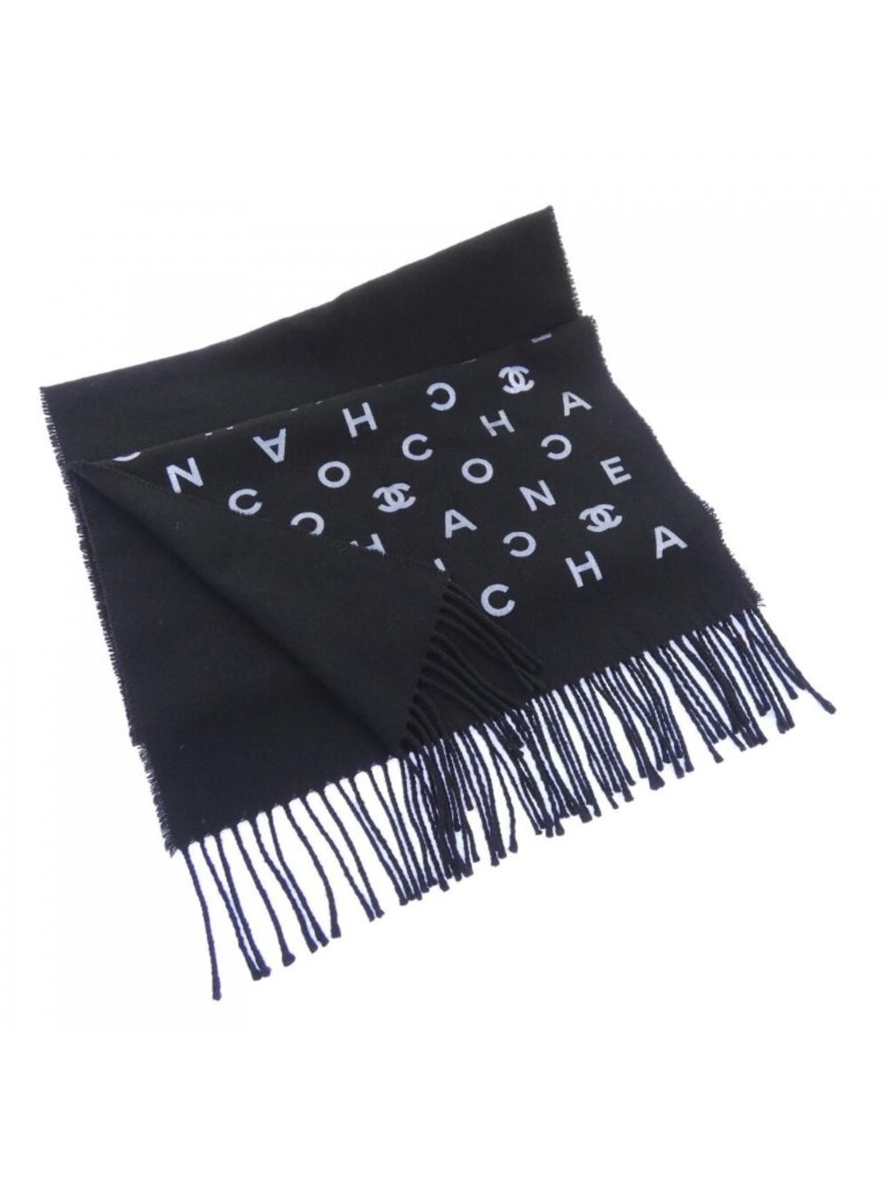 Chanel Scarf Black